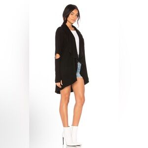 LNA Draped slit Cardigan in Black size XS